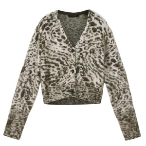 AllSaints Wick Amur Jacquard Cardigan